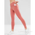 Leggings fan swarte mesh-panne gym